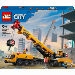 Конструкторы LEGO - ​Конструктор LEGO City Желтый передвижной строительный кран (60409)