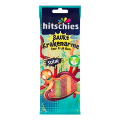 Солодощі - Жувальні цукерки Hitschies Saure Krakenarme 75 г (4003840001981)