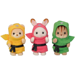 Фигурки животных - Игровой набор Sylvanian Families Малыши в костюмах ниндзя (5616) Фигурки животных - Игровой набор Sylvanian Families Малыши в костюмах ниндзя (5616)