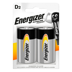 Акумулятори і батарейки - Батарейки Energizer D Alkaline power 2 шт (7638900297331)