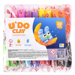 Наборы для лепки - Набор для лепки Strateg U'Do Clay 20 цветов (30871)