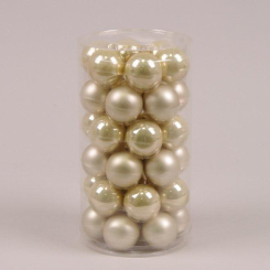 Аксесуари для свят - Кульки скляні Flora D-3,8 см. 36 шт(44502) (MR35669)