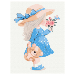 Товари для малювання - Картина за номерами Brushme Маленька леді (KBS7123)