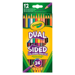Товари для малювання - Набір двосторонніх кольорових олівців Crayola 12 шт (68-6100)