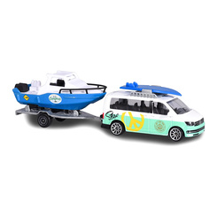 Транспорт и спецтехника - Автомодель Majorette Дорожная помощь Volkswagen multivan surf с лодкой (2053154/8)