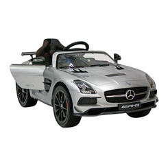 Электромобили - Электромобиль Kidsauto Mercedes-Benz SLS AMG серебристый (SX 128 / SX 128-1) (SX 128/SX 128-1)