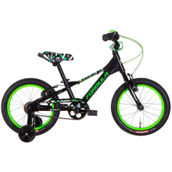 Велосипеды - Велосипед 16" Formula SLIM 2022 черно-зеленый (1786130085)