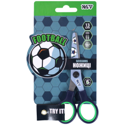 Канцтовары - Ножницы Yes Football 13 см с принтом на лезвии (480488)