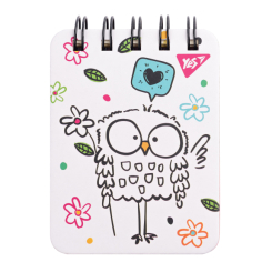 Канцтовари - Блокнот Yes Sketch animal Owl А7 (681824)
