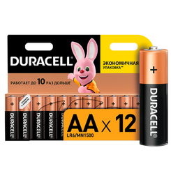 Акумулятори і батарейки - Батарейки лужні Duracell Basic АА 1.5V LR6 12 шт (5000394006546b)