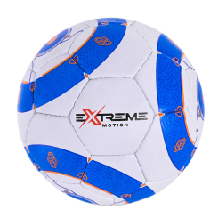 Спортивні активні ігри - М'яч футбольний Extreme motion №5 білий з синім (FP098/1)