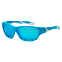 Солнцезащитные очки - Солнцезащитные очки Koolsun Sport бирюзово-белые до 8 лет (KS-SPBLSH003)