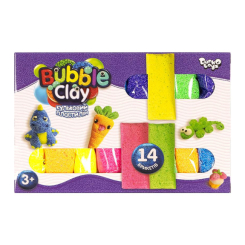 Набори для ліплення - Набір пластиліну Bubble Clay Danko toys (BBC-05-01U)
