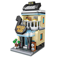 Блочные конструкторы - Конструктор LOZ mini Магазин музыкальных инструментов 353 детали (1623)