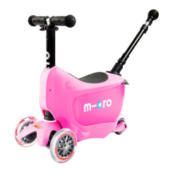 Детский транспорт - Самокат Micro Mini2go deluxe plus розовый (MMD033)