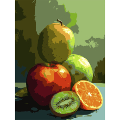 Товары для рисования - Картина по номерам Strateg Сочные фрукты 30 х 40 см (SS-1268)