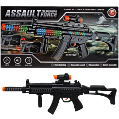 Стрілецька зброя - Автомат Assault Force зі світлом та звуком MIC (JL666-14) (220364)