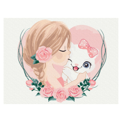 Товари для малювання - Картина за номерами Brushme Кицькина любов (KBS7116)