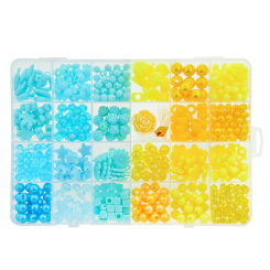 Набори для творчості - Набір для творчості Shantou Jinxing Бісер жовтий і блакитний (PL-15/01/04)