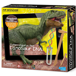 Научные игры, фокусы и опыты - Набор для исследований 4M AR wonder ДНК динозавра Тираннозавр (00-07002)