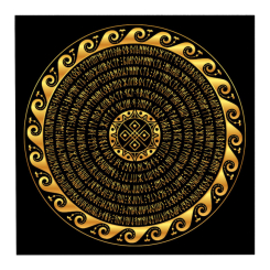Товари для малювання - Набір для творчості Strateg Сугестивна мандала Гроші 40 х 40 см (1 Mandala (finance)