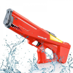 Водное оружие - Детский Водный Бластер Электрический на Аккумуляторе Combuy Акула Красный (631)