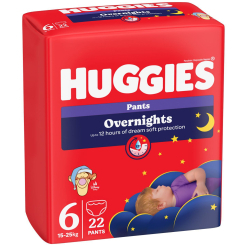 Подгузники - Подгузники-трусики Huggies Overnights 6 15-25 кг 22 x 4 шт (5029053581101)