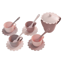 Детские кухни и бытовая техника - Игровой набор Tigres Чайный сервиз Ромашка в сумке пудровый (39940)