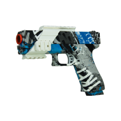 Стрілецька зброя - Іграшковий пістолет Shantou Jinxing Fluorescence біло-синій (RS00-5)