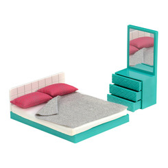 Мебель и домики - Игровой набор Lori Мебель для спальни (LO37013Z)