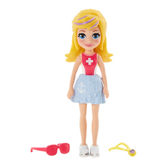 Куклы - Кукла Polly Pocket Полли в розовом топе и голубой юбке (FWY19/GVY50)