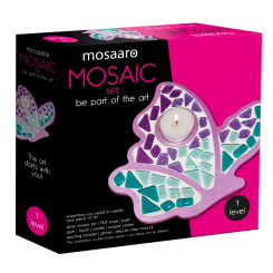 Мозаика - Набор стеклянной мозаики Mosaaro Хрустальное стекло Подсвечник бабочка (MA1004) Мозаика - Набор стеклянной мозаики Mosaaro Хрустальное стекло Подсвечник бабочка (MA1004)