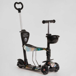 Самокати - Самокат із підсвічуванням Best Scooter Абстракція PU колеса 50 кг 5 в 1 Multicolor (116953)