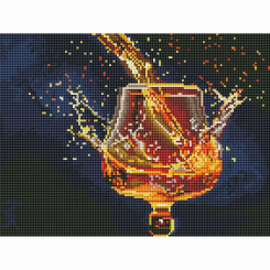 Товары для рисования - Алмазная мозаика Brushme Брызги на черном фоне (RDBS7021)