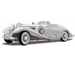 Транспорт и спецтехника - Автомодель Mercedes-Benz 500 K Typ Specialroadster (1936) Macharadga белая (36055 white)