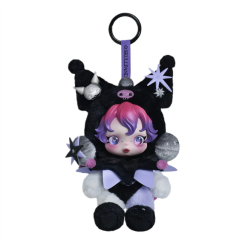 Брелоки - Коллекционная мягкая игрушка Pop Mart Skullpanda Kuromi (SPKP-01)