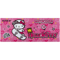 Канцтовары - Краски акварельные Kite Hello Kitty 12 цветов (HK21-041)