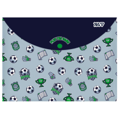 Канцтовары - Папка-конверт Yes Football B5 на кнопке (492378)