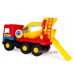 Машинки для малышей - Игрушка Бетономешалка Wader Middle truck (39223)