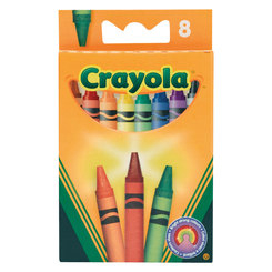 Канцтовары - Набор восковых мелков Crayola 8 шт (0008)