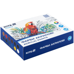 Канцтовары - Краски акриловые Kite Creative 12 цветов (K-275)