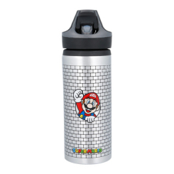 Ланч-боксы, бутылки для воды - Бутылка для воды Stor Супер Марио 710 мл алюминиевая (Stor-00388)