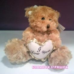 М'які тварини - М'яка іграшка Devilon Ведмедик із сердечком 23 см (043157/8)