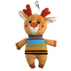 Брелоки - М'яка іграшка-брелок Tigres Олень Дір 15 см (ІГ-0272) Брелоки - М'яка іграшка-брелок Tigres Олень Дір 15 см (ІГ-0272)