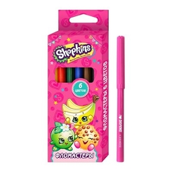 Товары для рисования - Фломастеры цветные Перо Shopkins 6 шт (120294)