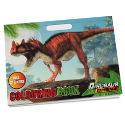 Товари для малювання - Розмальовка Moxy Dinosaur expedition зі стікерами (961028)