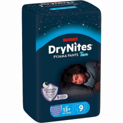 Підгузки - Підгузки-трусики Huggies DryNites для хлопчиків 49-60 кг 13+ років 9 шт (5029053583662) Підгузки - Підгузки-трусики Huggies DryNites для хлопчиків 49-60 кг 13+ років 9 шт (5029053583662)