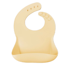 Дитячий посуд та аксесуари - Нагрудник MinikOiOi Basics Mellow Yellow (101020056)