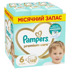 Товари для догляду - Підгузки Pampers Premium care Giant 15+ кг 128 шт (8700216423700)