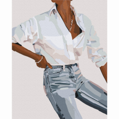 Товари для малювання - Картина за номерами Brushme Стильна гармонія (BS53679)